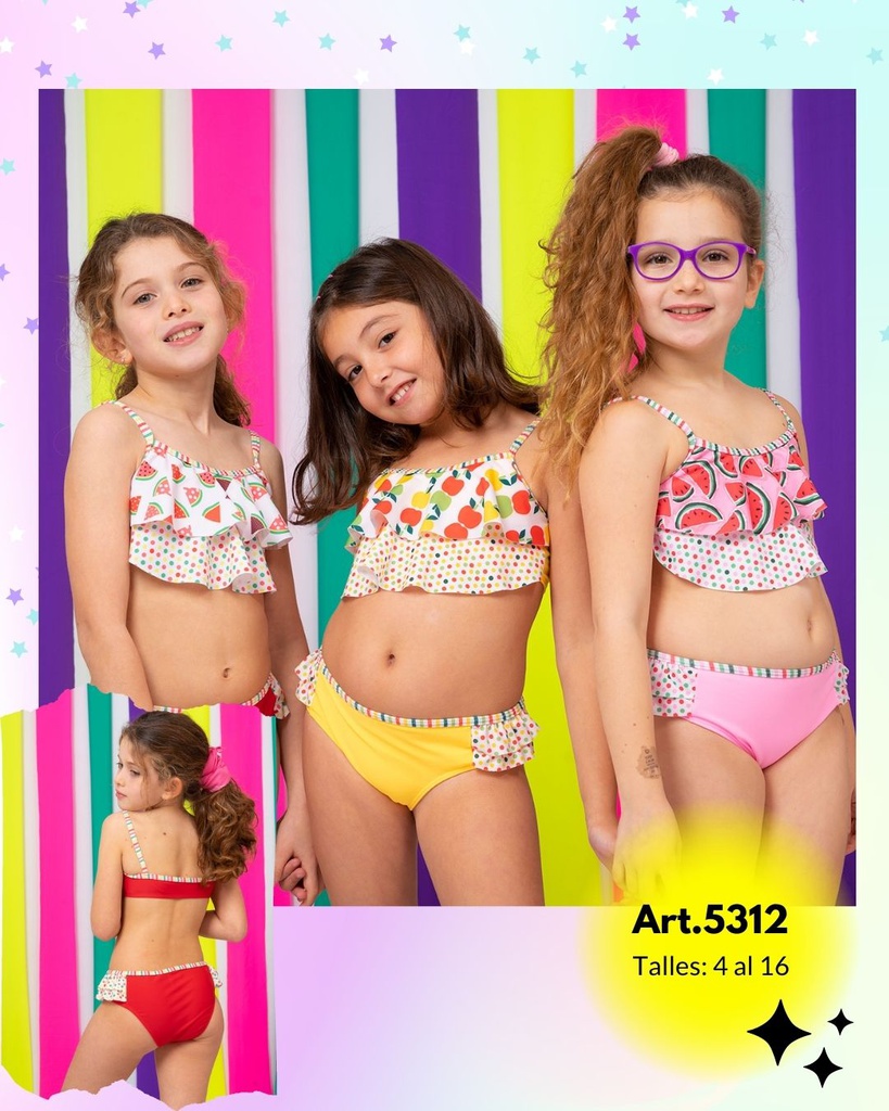 Bikini Niña Frutal Anizzia - BAÑO - Tiendas lenceria  Tu Lenceria al Mejor  Precio en todas las marcas que trabajamos