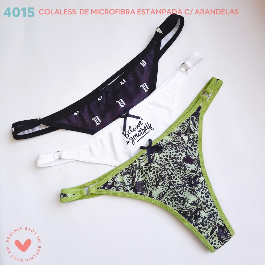 PACK X3 COLALES DE MICROFIBRA ESTAMPADA CON ARANDELAS