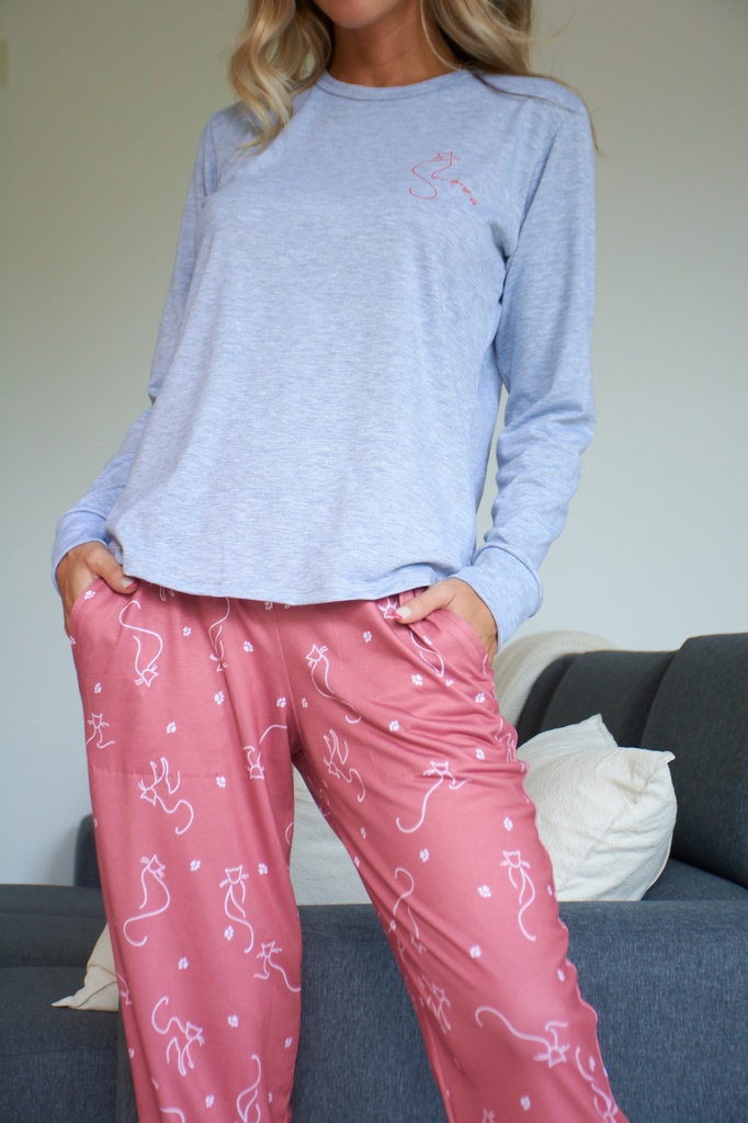 PIJAMA DE MODAL Y PANTALON DE SPOON ESTAMPADO