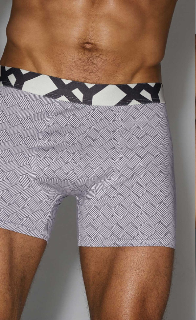 BOXER ALGODÓN- LYCRA ESTAMPADO &quot;TRESSER&quot;