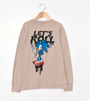 INV. REMERA DE ALGODÓN ESTAMPADA &quot;SONIC&quot;