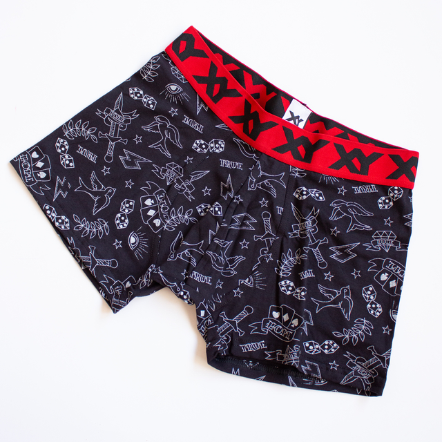 BOXER DE ALGODÓN Y LYCRA ESTAMPADO &quot;TATTOO&quot;