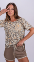 VER. PIJAMA REMERA Y SHORT  ESTAMPADO &quot;TIGRE&quot;