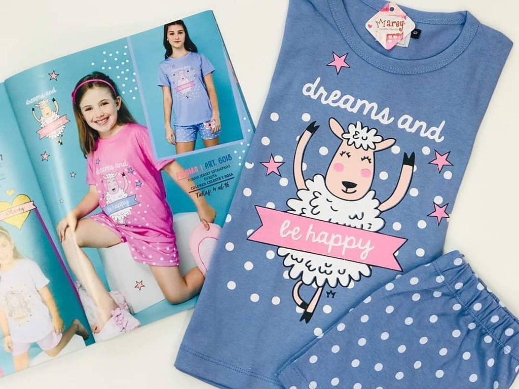 VER. PIJAMA VERANO ESTAMPADO OVEJITA