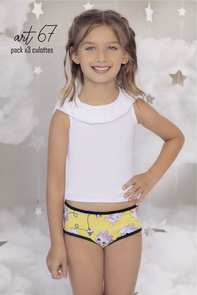 PACK X 3 CULOTTES NENA ALG Y LYCRA