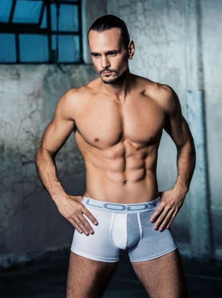 BOXER ALGODON Y LYCRA COMBINADO CON COLLARETA