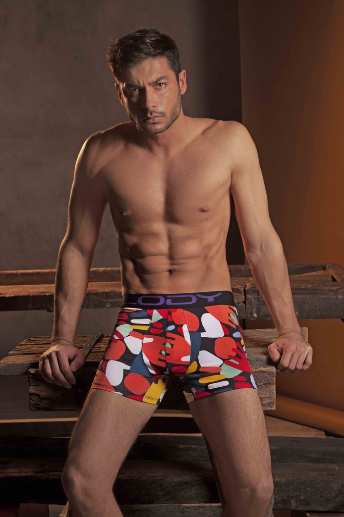 BOXER DE ALG. LYCRA ESTAMPADO FIGURA