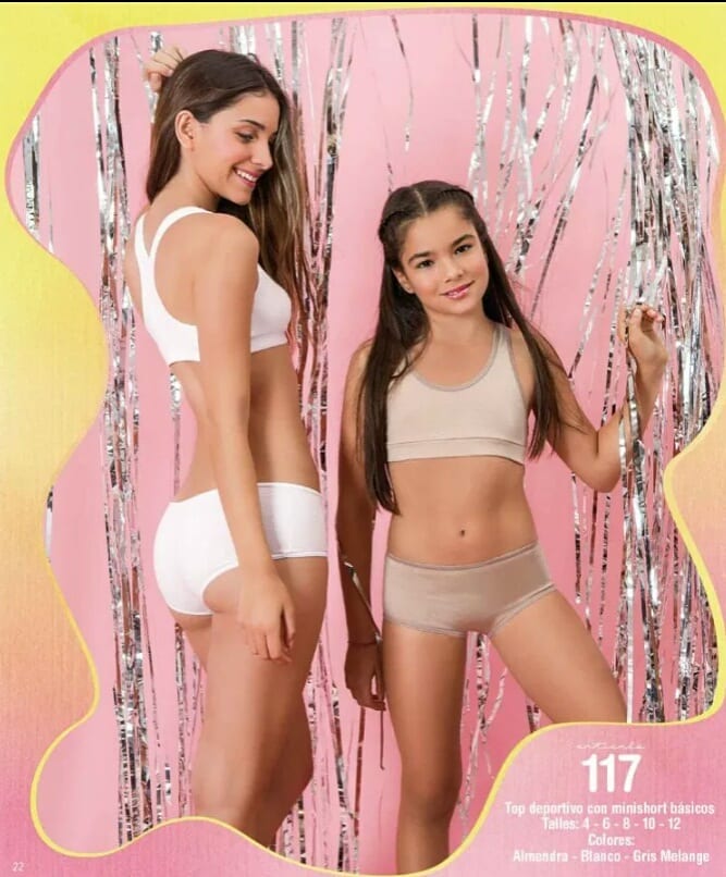 UNDERWEAR TOP DEPORTIVO CON MINI SHORT BASICOS