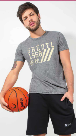 VER. REMERA MANGA CORTA CON ESTAMPA