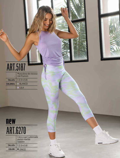 INV. CALZA CAPRI SUBLIMADA PASTEL MARBLE SUPPLEX