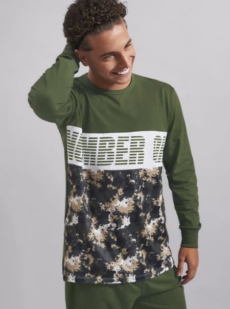 LIQUIDACION ! - INV. PIJAMA CONJUNTO  JER.COMB.HOMB.M.LGA.Y PANT.C/PUÑOS&quot;NUMBER ONE&quot;