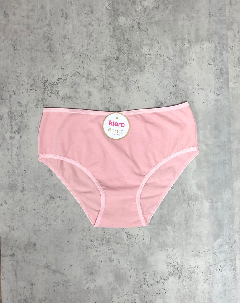 ROSA TIRO CORTO CLASICA ALGODON Y LYCRA LISA