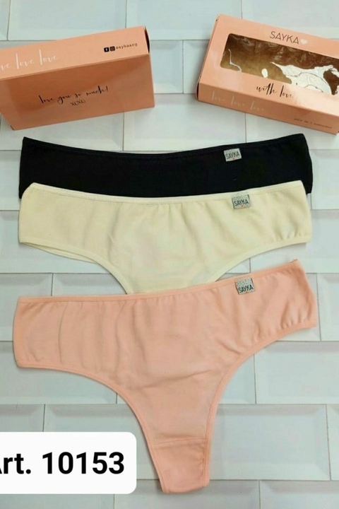 Pack x 3 Culotte less alg/lycra basico