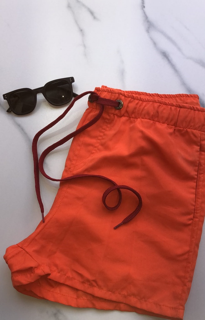 DTO -15% OFF!!! VER. MALLA  TRAJE DE BAÑO DE HOMBRE LISO CON CORDÓN A CONTRATONO