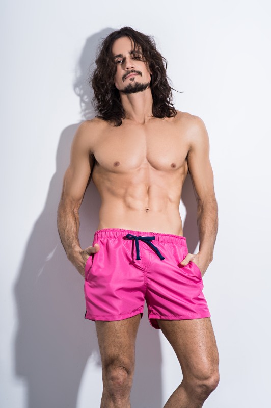 DTO -15% OFF!!! VER. MALLA  TRAJE DE BAÑO DE HOMBRE LISO CON CORDÓN A CONTRATONO