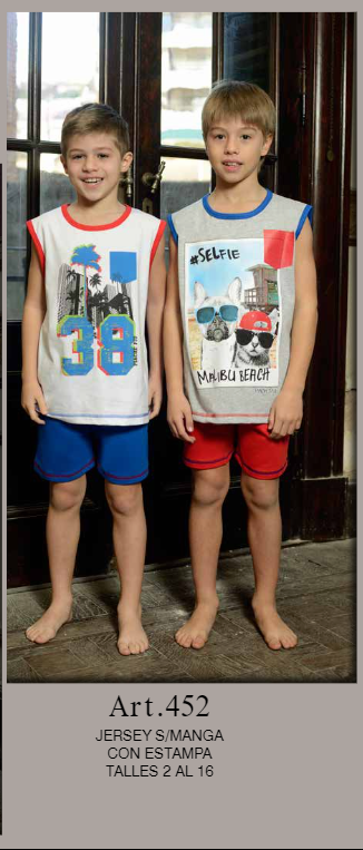 VER. PIJAMA JERSEY MUSCULOSA ESTAMPADO