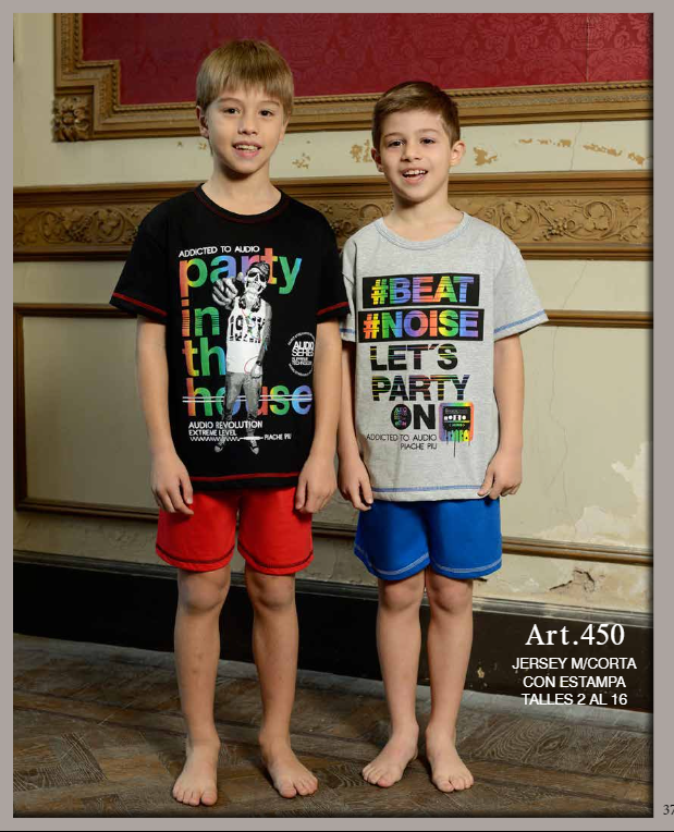 VER. PIJAMA JERSEY MANGAS CORTAS ESTAMPADO