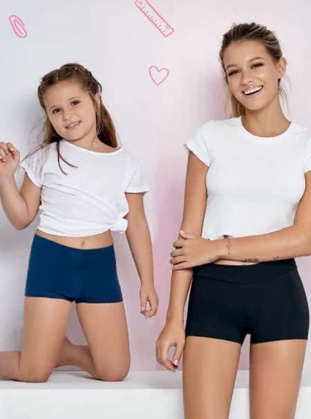 BOXER DE NENA DE ALGODON LISO