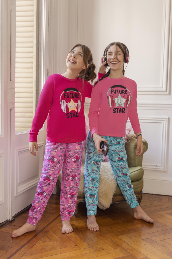 DESCUENTO 15% LIQUIDACION DE TEMPORADA!  INV. PIJAMA NENA POLYDON CON ESTAMPA