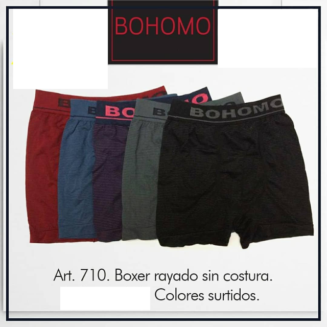 BOXER SEAMLESS RAYADO BOHOMO