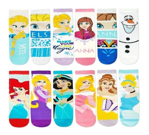 25% DESCUENTO!!! DOCENA MEDIA 3/4 FROZEN PRINCESAS DESCUENTO ESPECIAL