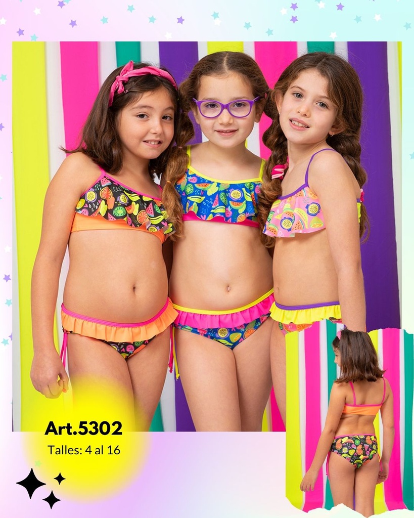 MALLA BIKINI NENA ESTAMPADO FRUTAS
