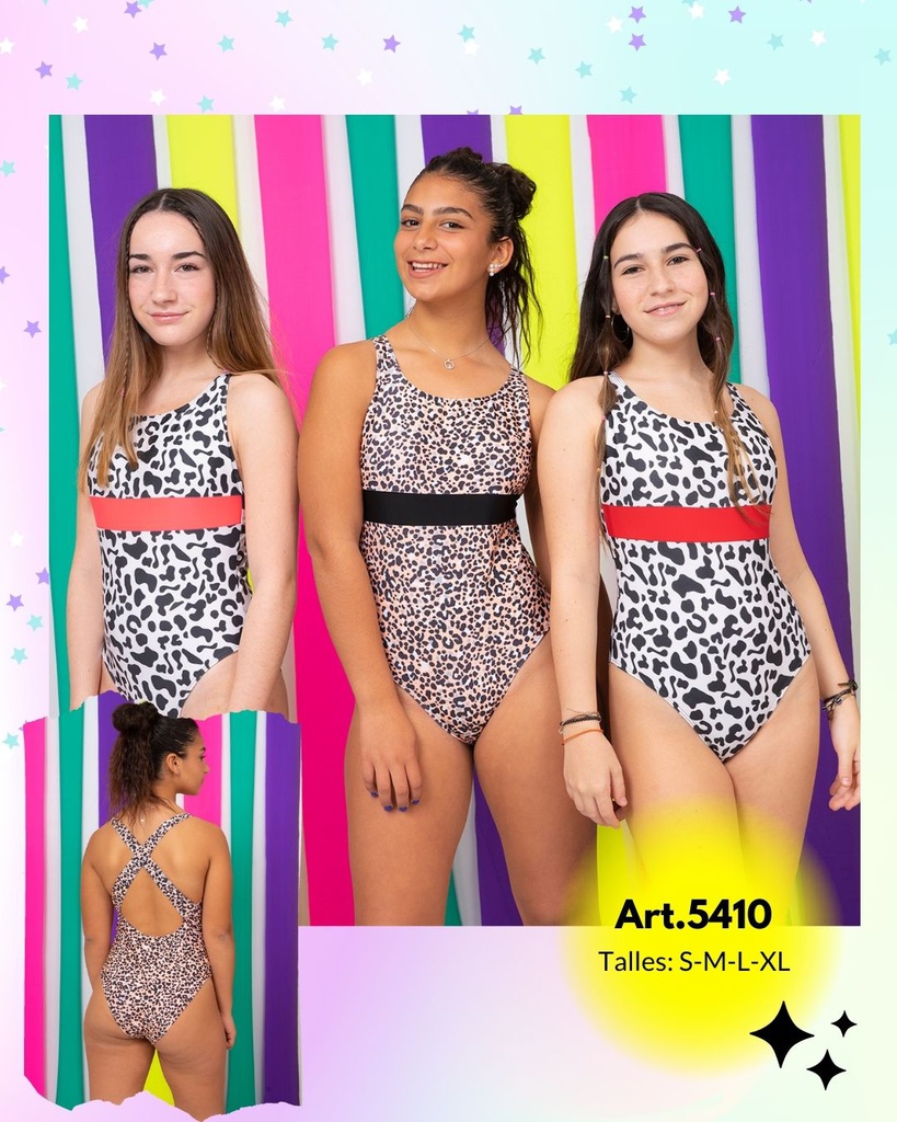 MALLA ENTERA TEENS ESTAMPADO ANIMAL PRINT