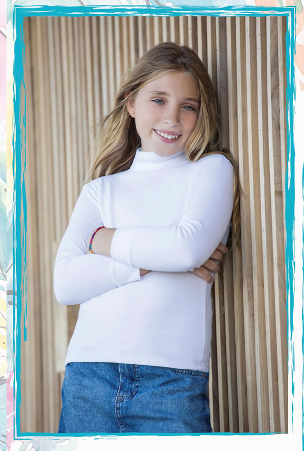 DESCUENTO 15% LIQUIDACION DE TEMPORADA! I INV. POLERA DE MORLEY NENA LISA ALGODON
