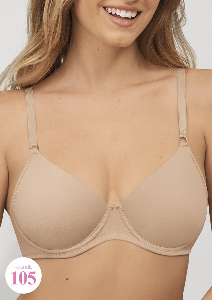 CORPIÑO MICROFIBRA SIN RELLENO C/BASE "EVERYDAY" 