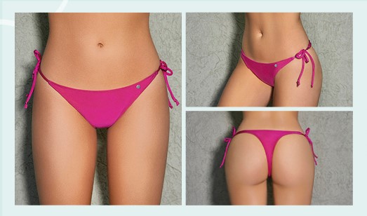 DESCUENTO -15 % OFF !! VER. MALLA COLA LESS DE TRICOT LISO CON TIRAS REGULABLES