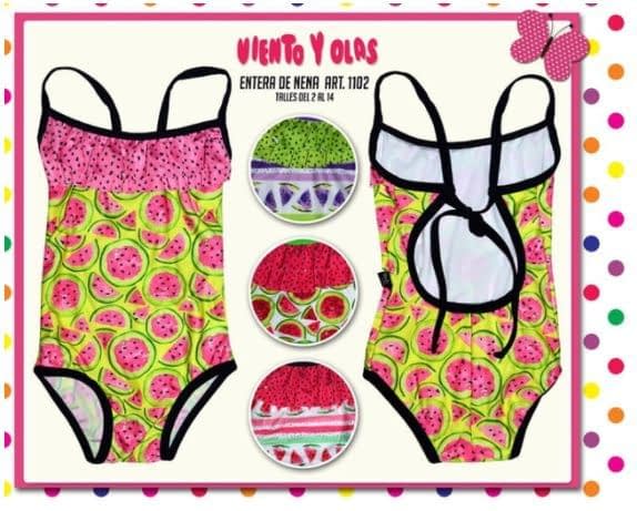 MALLA ENTERA NENA ESTAMPADA "SANDIAS"