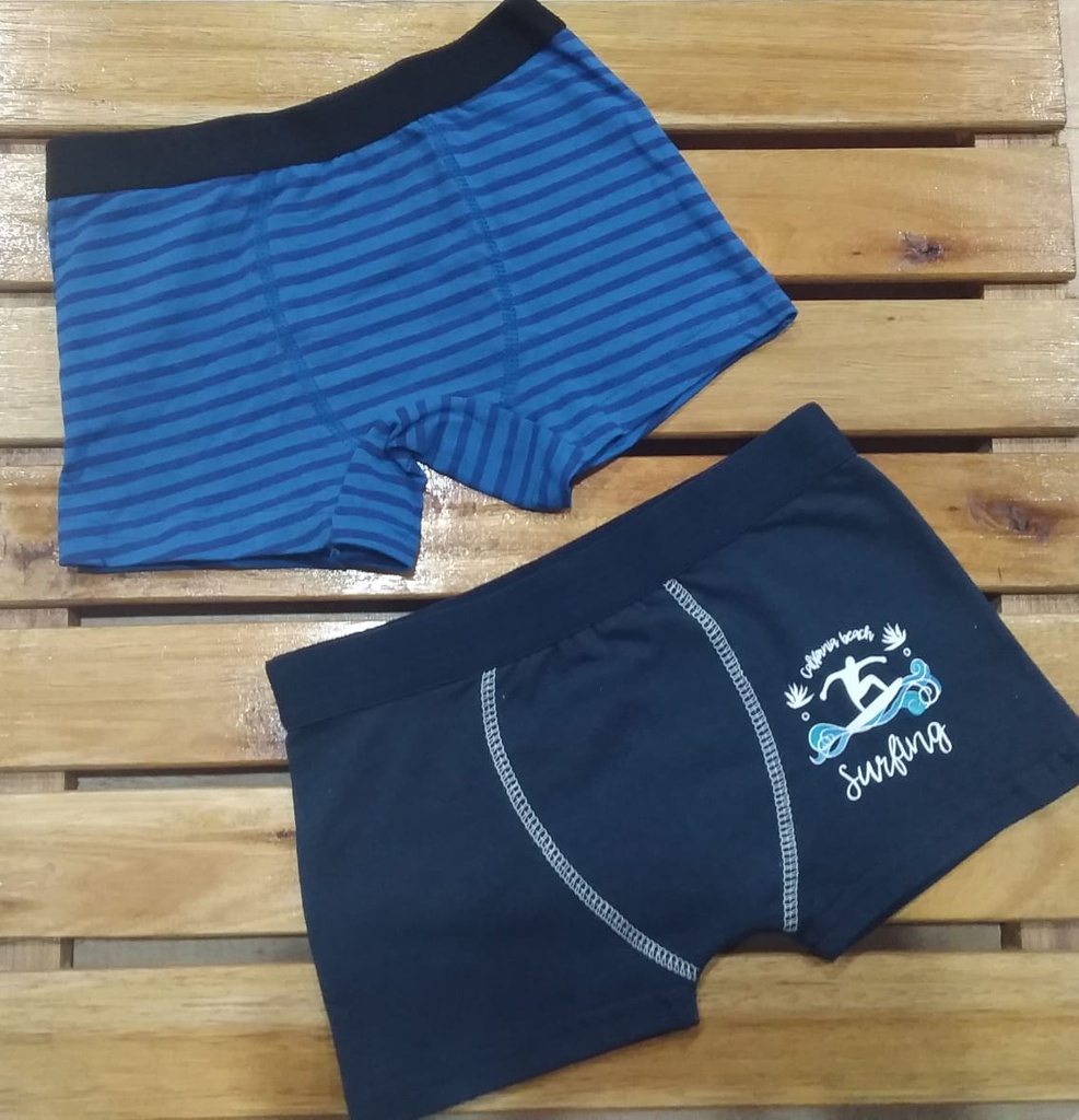 BOXER DE NIÑO X 2 UNIDADES - SUPER PROMO -MAIA, SHEDYL KIDS, TAVITO, UNDER KIDS, WOL MELI, ZANTINO, ZORBA - LISO Y ESTAMPADO