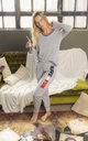 LIQUIDACION ! - INV. PIJAMA DE JERSEY CON CUELLO DE RIBB- LÍNEA FUN