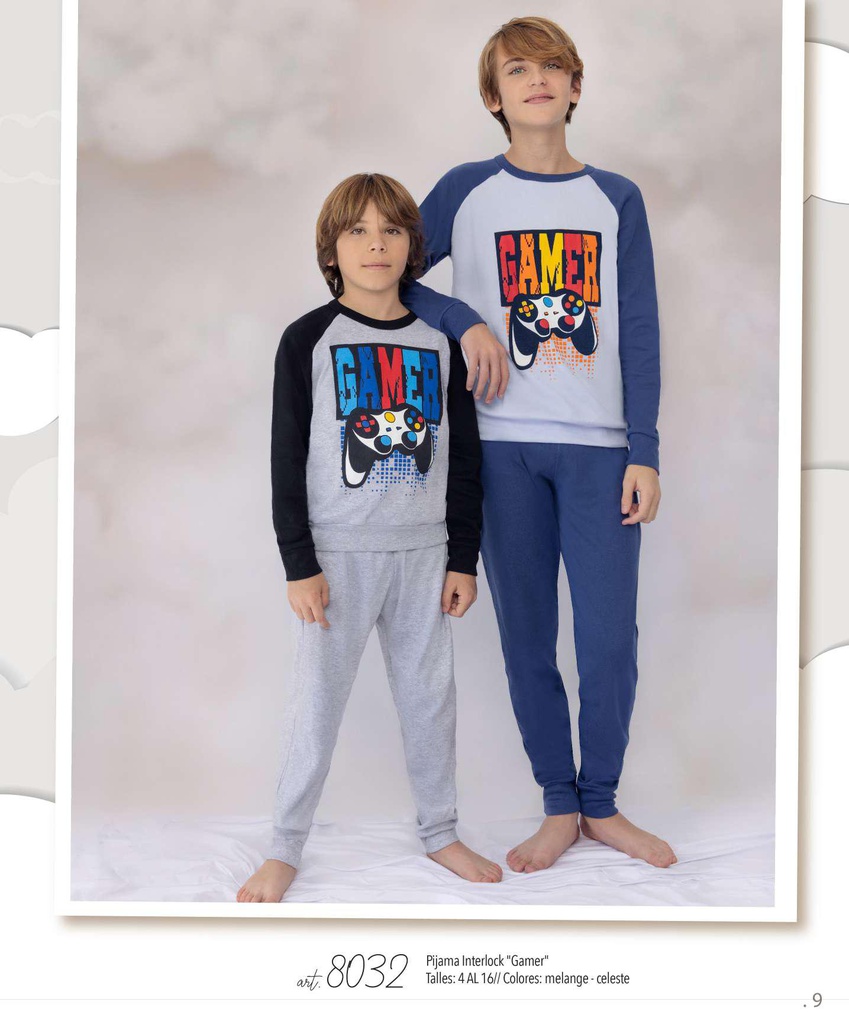 DESCUENTO 15% LIQUIDACION DE TEMPORADA! I INV. PIJAMA INTERLOCK "GAMER"