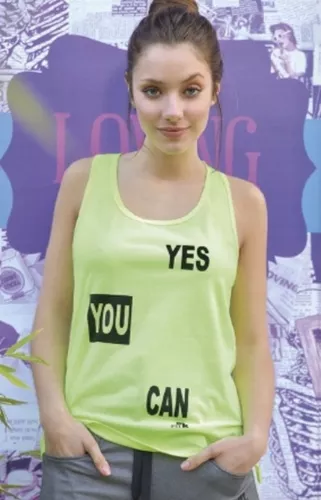 MK SPORT MUSCULOSA &quot;FALLA MANCHA&quot;  MK FITNESS FLUO &quot;YES YOU CAN&quot;