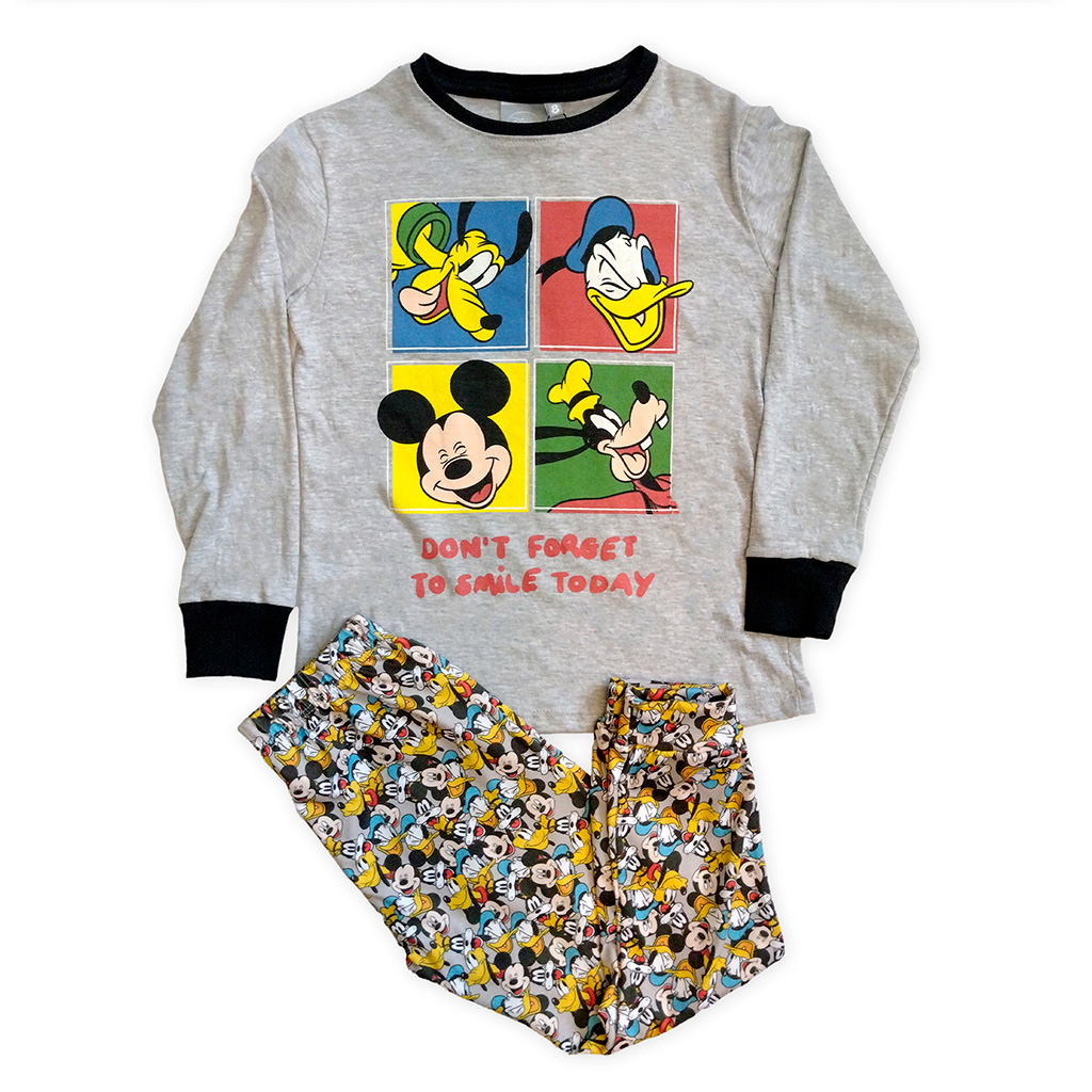 LIQUIDACION ! - INV. PIJAMA DE JERSEY MODAL ML ESTAMPADO &quot;MICKEY&quot; Y PANTALON SUBLIMADO