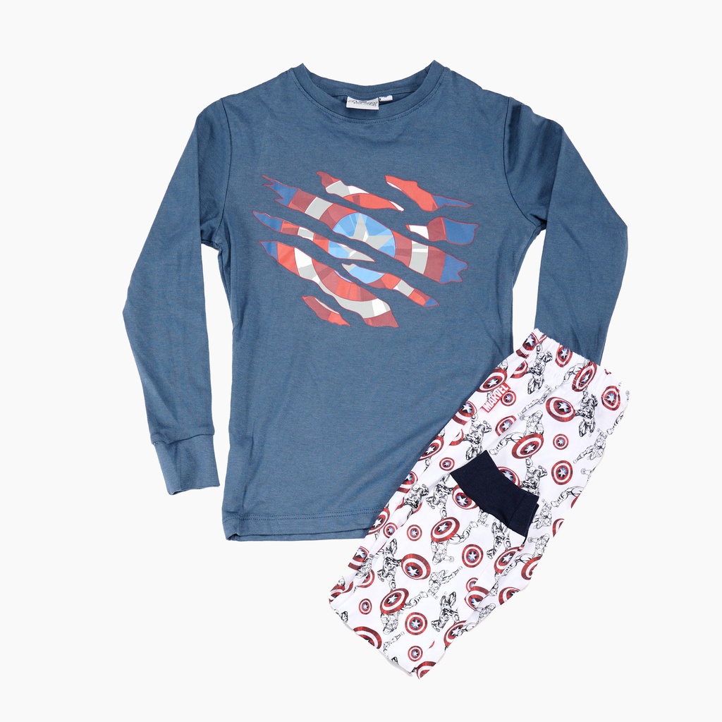  INV. PIJAMA DE JERSEY MODAL ML ESTAMPADO "AVENGERS" 