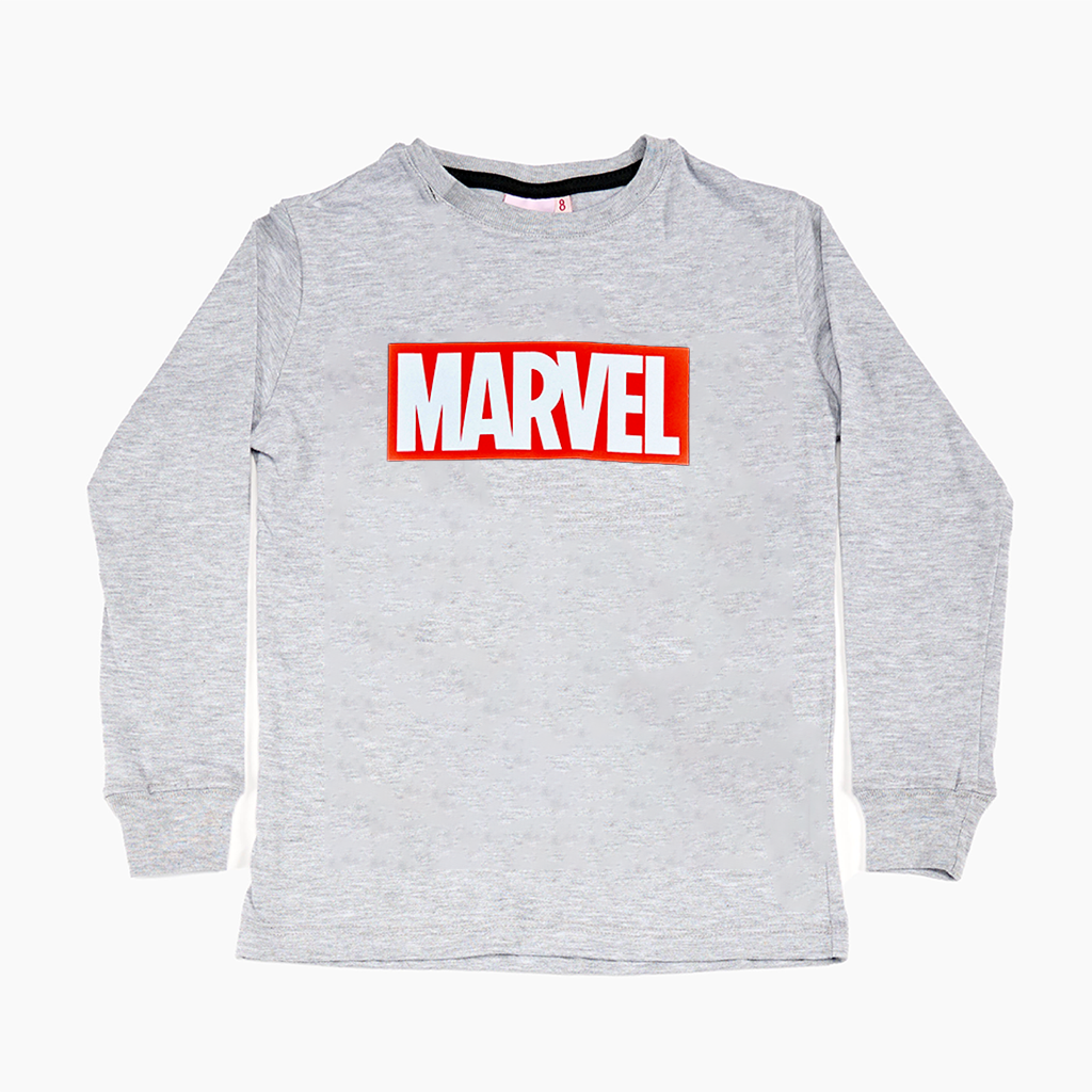 LIQUIDACION ! - INV. REMERA DE JERSEY ML ESTAMPADA &quot;AVENGERS&quot; CON PUÑOS