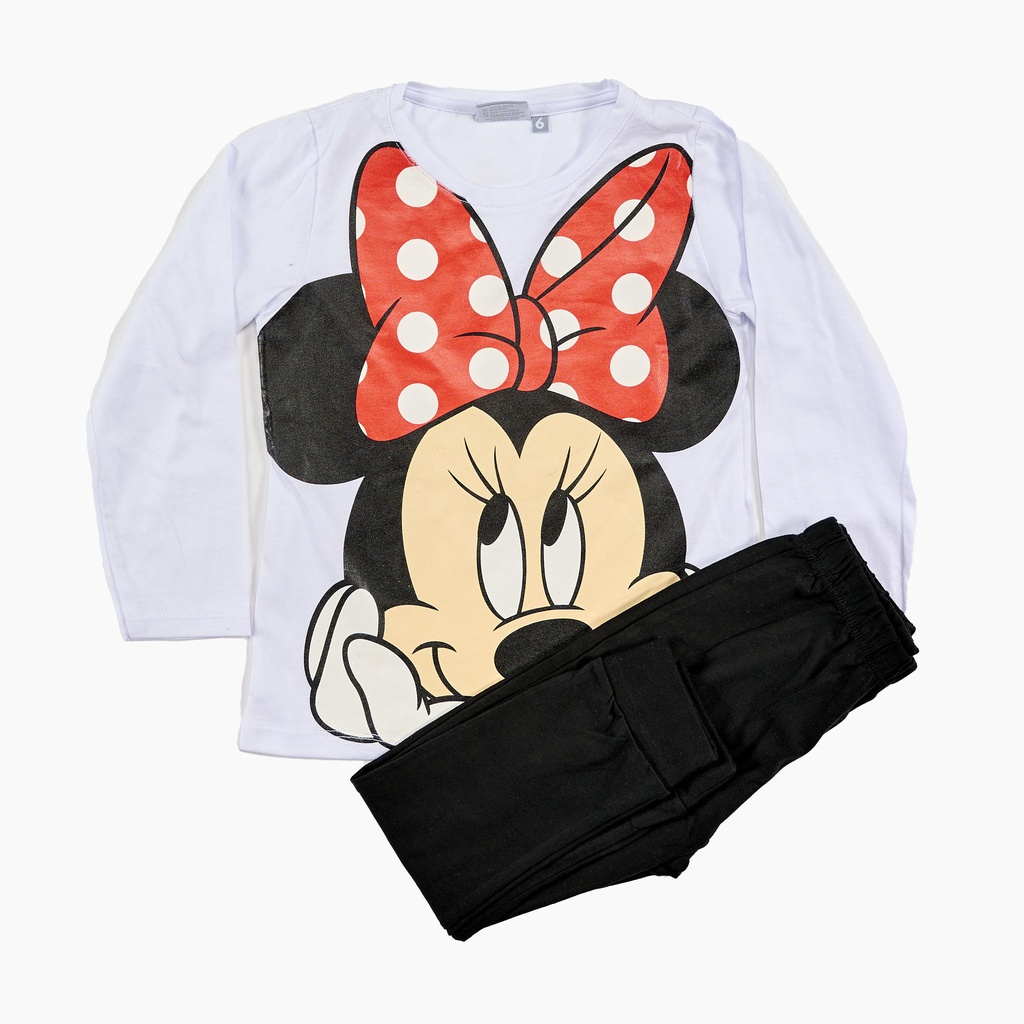 INV. PIJAMA DE JERSEY ML ESTAMPA &quot;MINNIE&quot; Y PANTALON LISO