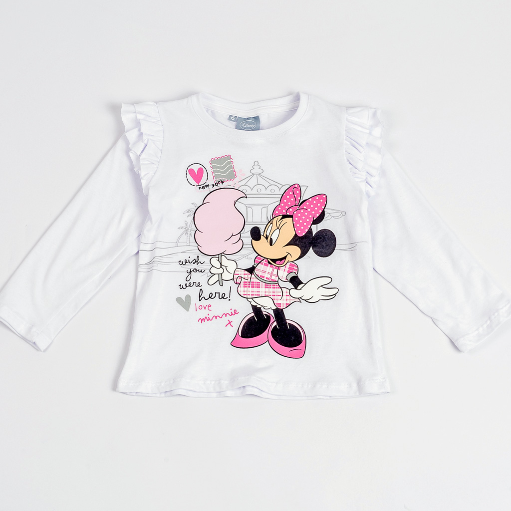 DESCUENTO 15% LIQUIDACION DE TEMPORADA! I INV. REMERA ML CON ESTAMPA "MINNIE" DE JERSEY
