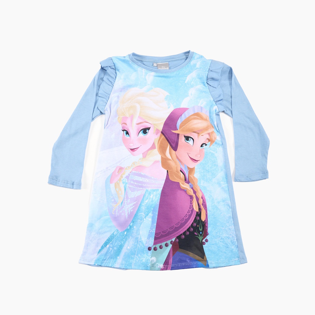 LIQUIDACION ! - INV. CAMISON ML ESTAMPADO &quot;FROZEN&quot; DE JERSEY MODAL