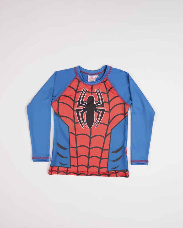 VER. REMERA CON PROTECCION UV SUBLIMADA &quot;SPIDERMAN&quot;