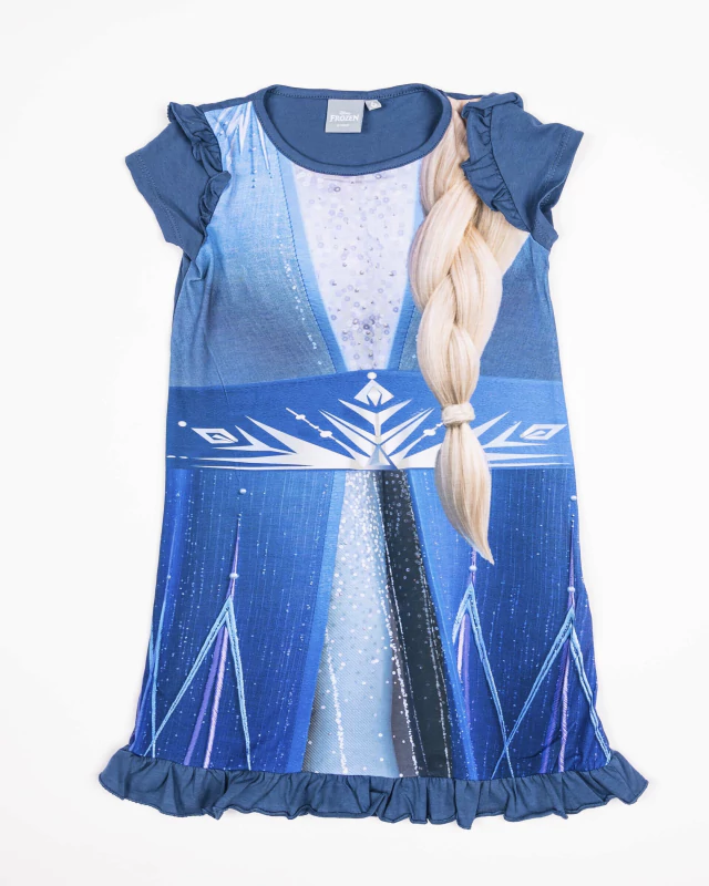VER. CAMISON DISFRAZ SUBLIMADO "FROZEN" CON VOLADOS