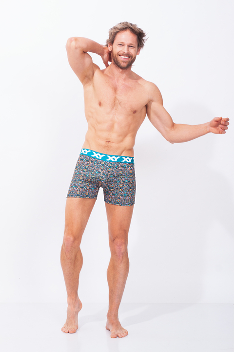 BOXER DE ALGODON LYCRA ESTAMPADO "DAIMOND"