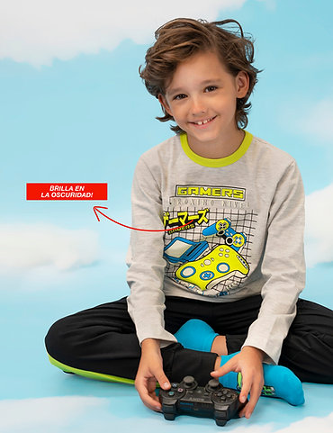 DESCUENTO 10% LIQUIDACION DE TEMPORADA! INV. PIJAMA MANGA LARGA Y PANTALON BRILLA EN LA OSCURIDAD
