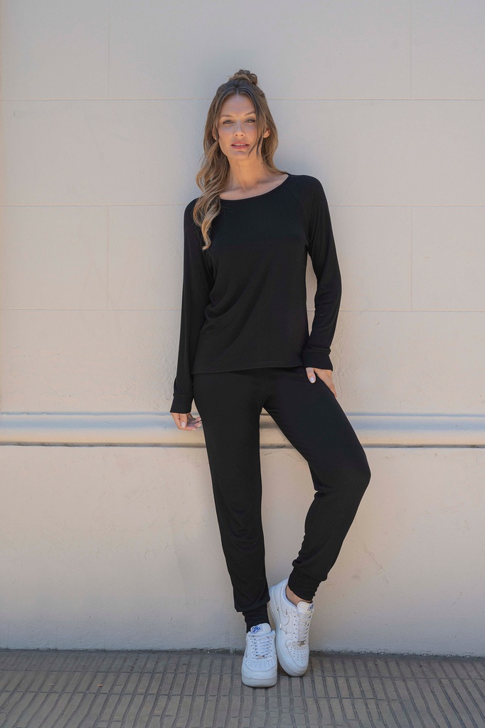 LIQUIDACION ! - INV. PIJAMA CONJUNTO DE RIBB DE VISCOSA