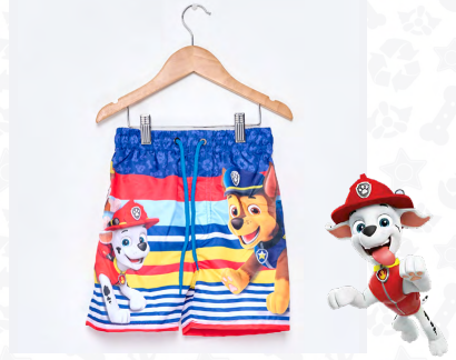 VER. SHORT DE BAÑO ESTAMPADO "PAW PATROL"