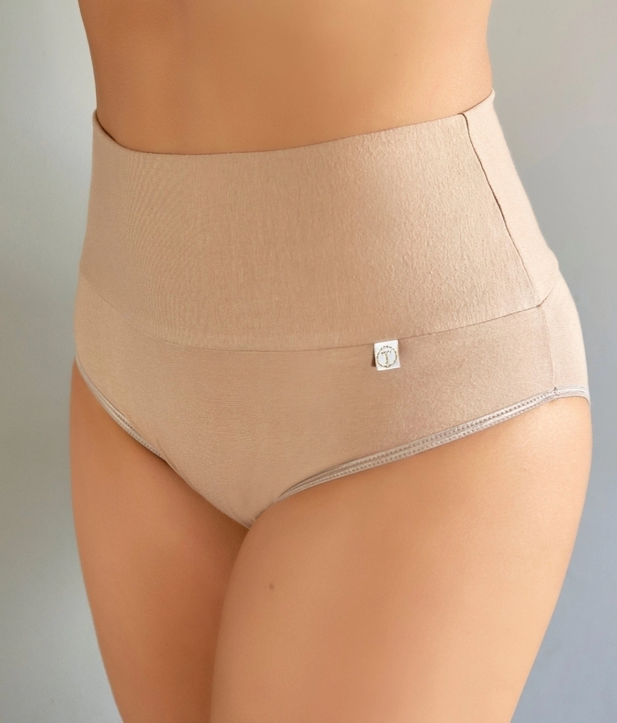 BOMBACHA VEDETINA CINTURA ALTA MODELADORA DE ALGODÓN Y LYCRA