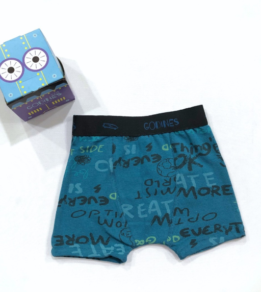 BOXER NENE ALGODÓN Y LYCRA ESTAMPADO &quot;LETRAS&quot;