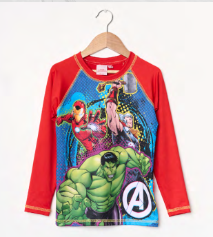 VER. REMERA CON PROTECCION UV &quot;AVENGERS&quot;